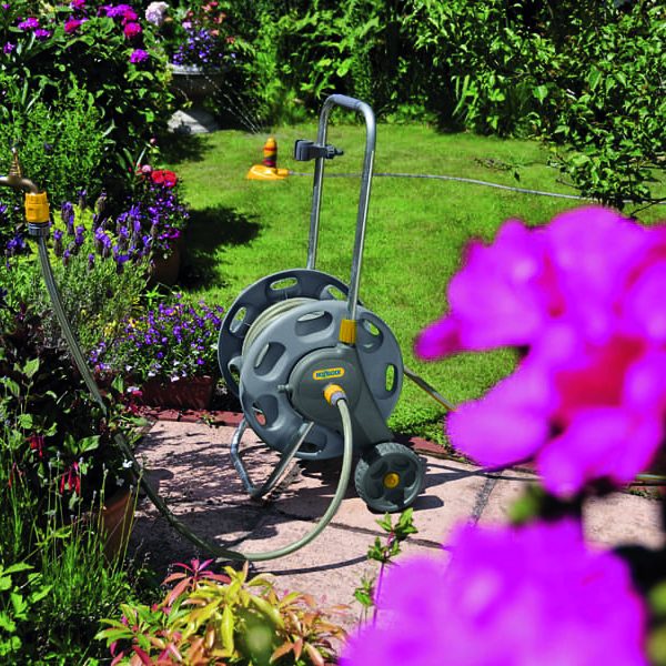 Assembled 2-in-1 Hose Reel (60m) With Hose